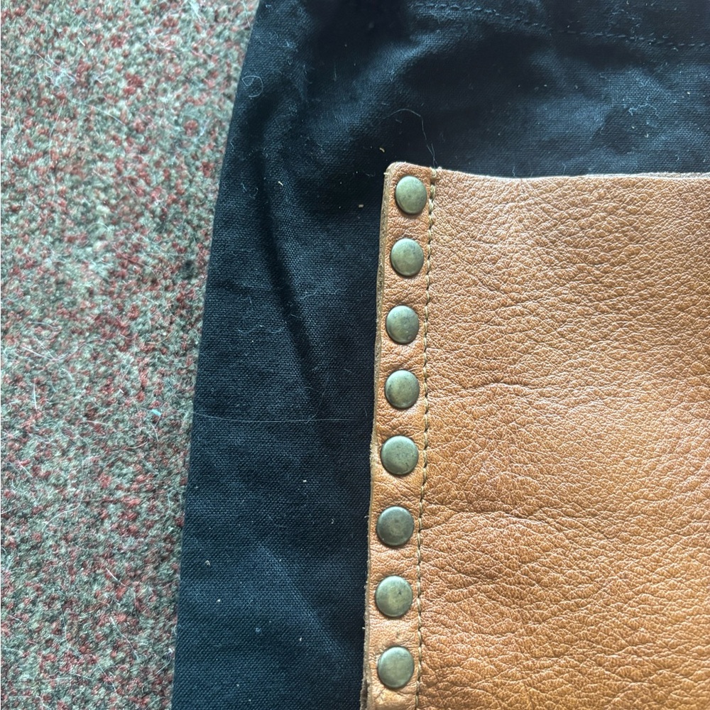 Eileen Fisher Tan Leather Studded Tote w/ Dust Bag - Picture 2 of 5